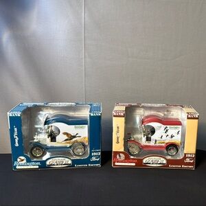 Goodyear / Remington Diecast Model coin banks delivery truck set